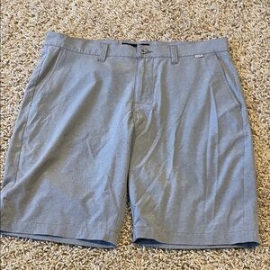 Element Men's Light Grey Flat Front Casual Shorts